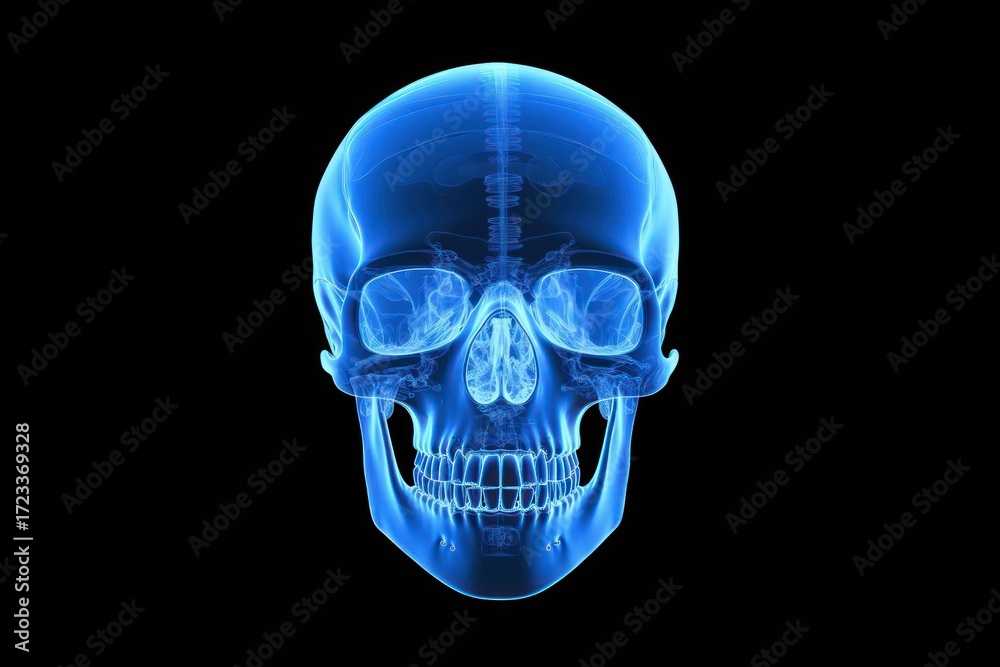 Obraz premium Radiography futuristic tomography darkness.