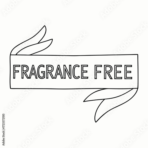 Fragrance-free label design  for allergy-friendly skincare and sensitive use products