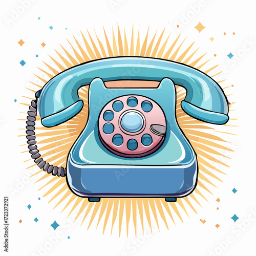 retro phone icon