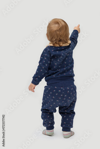 Toddler is pointing, child, grandchild, human, pointing, indicating