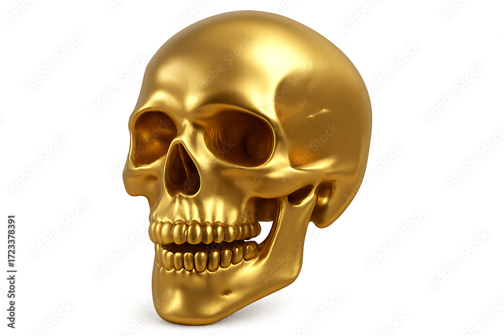 Fototapeta premium Golden Skull