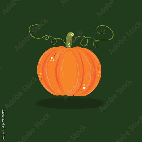 cute watercolor pumpkin