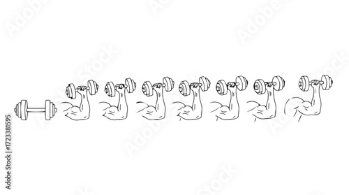 Artistic depiction of whisk with detailed wire loops and handle in monochrome line art style silhouette