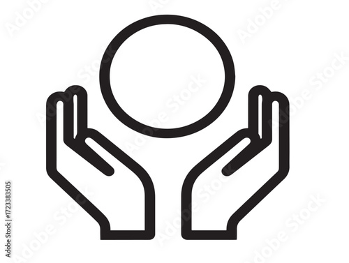 Elegant charity illustration highlighting giving and humanity concepts