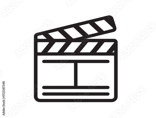 Minimalist movie illustration symbolizing entertainment with professional aesthetics