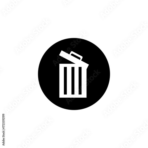 trash can icon vector illustration