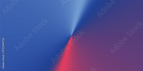 A minimalist gradient background with a sharp convergence of blue red and light blue hues creating a dramatic central focal point.