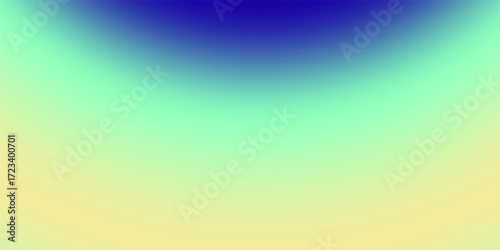 A soft gradient background transitioning through shades of blue green and yellow with a gentle luminous glow.