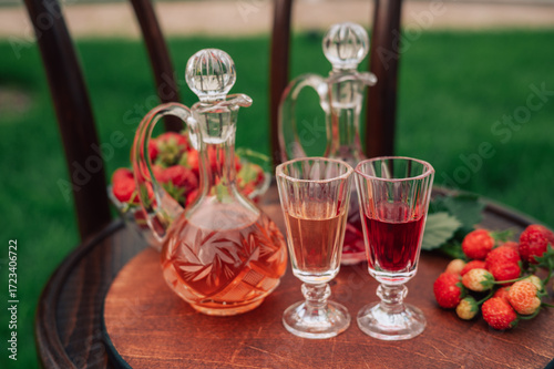 Strawberry Liqueur in Elega...