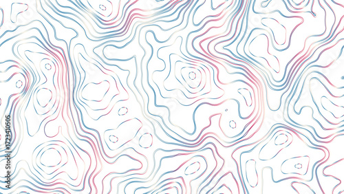 Abstract pattern with lines seamless pattern and topography counter map. Topographic contour map. Topographic contour map. 