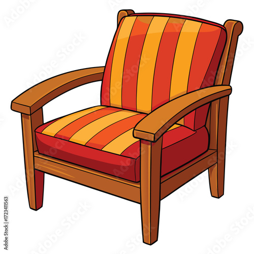 armchair isolated on white