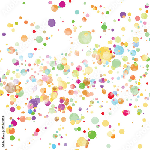 Light multicolor background, colorful vector texture with circles. Splash effect banner. Glitter silver dot abstract illustration with blurred drops of rain. Pattern for web page, banner,poster, card.