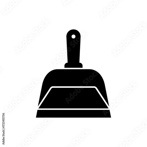 dustpan icon, modern vector isolated on white background.