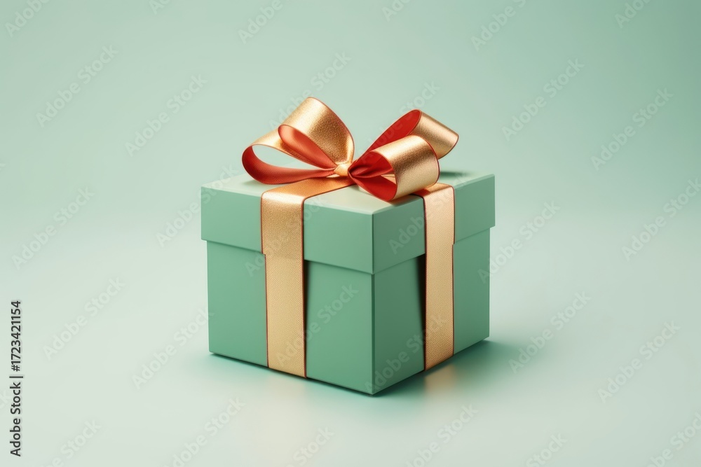 Fototapeta premium Gift box celebration anniversary decoration.