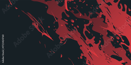 Abstract Red and Black Dynamic Pattern with Diagonal Lines and Circular Dots for Modern Design vector eps10