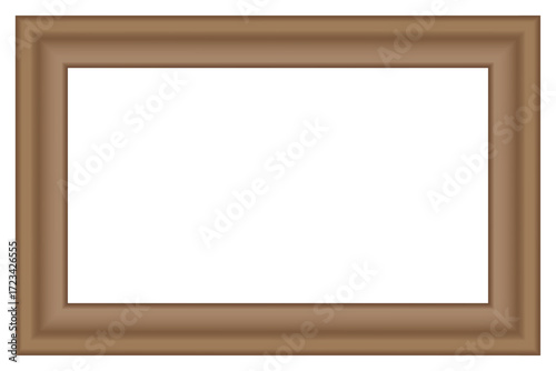 Squared golden vintage wooden frame for your design. Vintage cover. Place for text. Vintage antique gold beautiful rectangular frames. Template vector illustration.