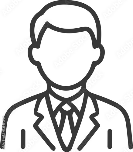 School principal or office manager icon