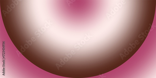 A gentle gradient background featuring a smooth curved shape blending from deep pink to white then to a rich chocolate brown.
