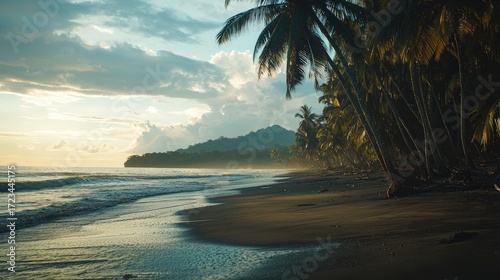 Costa Rica landscape rainforests volcanoes and beaches beautiful nature view