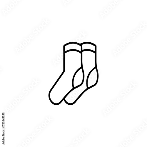 Line icon of socks