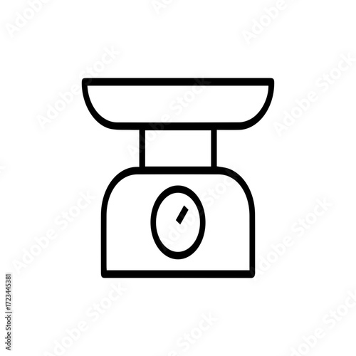 Kitchen Scale Line Icon