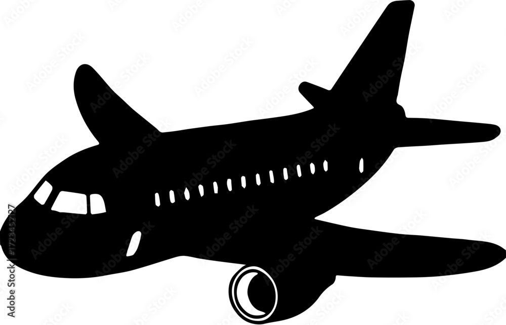 Fototapeta premium airplane on a white background vector