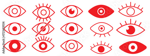 simple eye icon. eyesight symbol vector illustration