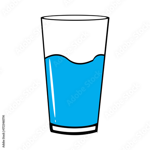 glass of still water illustration