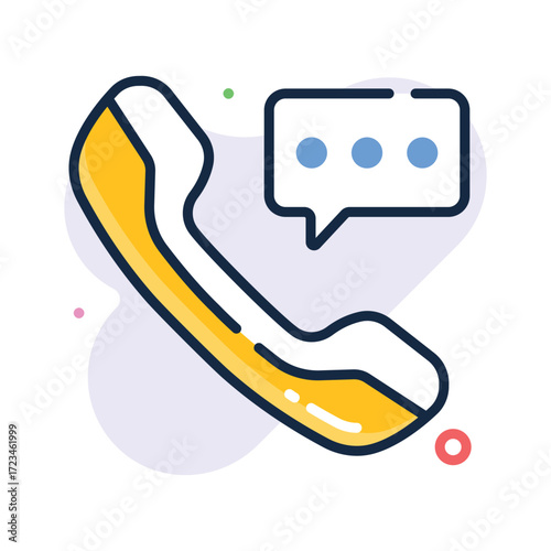 Call service icon symbolizing customer care, support, and ecommerce help