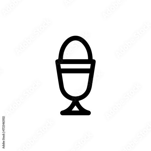 Boiled Egg in Egg Cup Icon