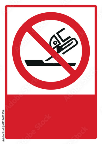 prohibition_safety signs_version 2_do not use for face grinding_your custom message here_portrait_size a4/a3/a2/a1 