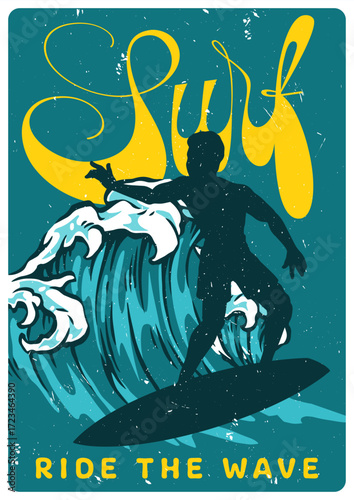 Sunset surfing on strong waves