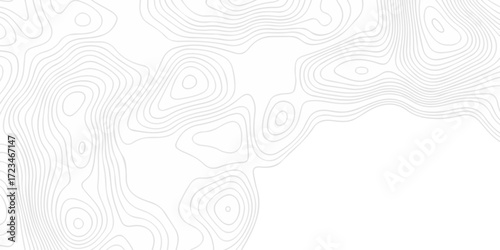 Abstract minimal The patter discovery vector topo map. creative discovery White wave grid stripe line map topography. vector geographic contour mounted map background.	