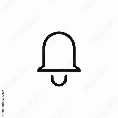 notification alert bell icon sign vector