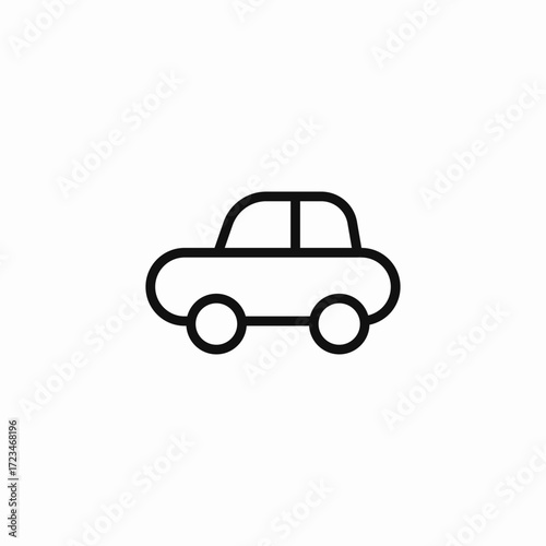 passenger car icon icon sign vector