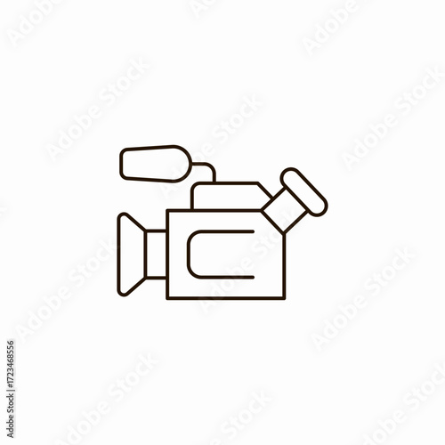 professional video camera icon sign vector