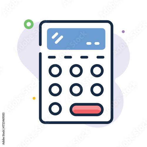 Calculator icon representing finance, budget, and ecommerce payment calculations