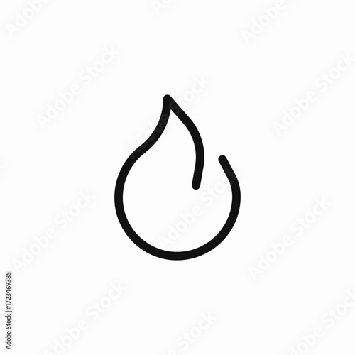 simple water drop icon sign vector
