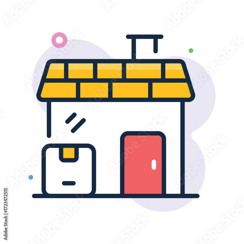 Get this amazing icon of home delivery in modern design style