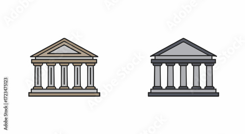 Icon vector museum
