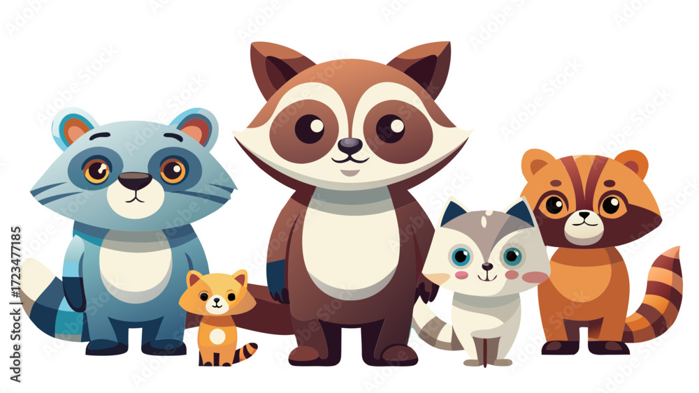 Obraz premium animals, fox, cartoon, vector, dog, illustration, cat, love, set, baby, teddy, toy, fun, art, cute, pet, brown, heart, funny, character, adorable, kid, valentine