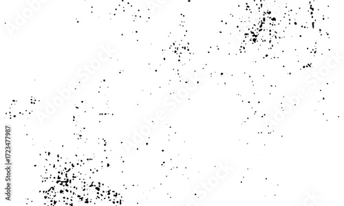 Heavy grunge marks on transparent background with distressed grain texture   Vector dust dots grunge texture with gradient grain noise background design  