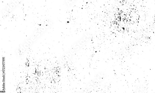 Heavy grunge marks on transparent background with distressed grain texture   Vector dust dots grunge texture with gradient grain noise background design  