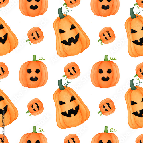 halloween pumpkins pattern 