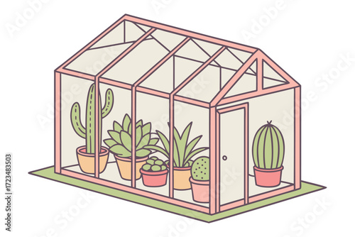 greenhouse with plants