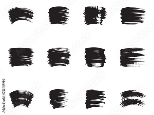 A Set of Marker Line & Calligraphy Brush Stroke Elements – Vol.3