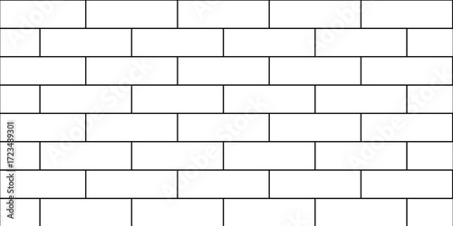Pavement street ceramic seamless mosaic stone concrete wall surface tiles. subway vector block rock white brick wall texture background.	