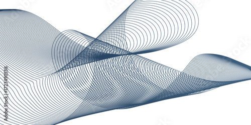 Energy blue gradient flow frequency isolated element creative blend curve line technology modern white web banner vector beautiful waveform light music energy design.	