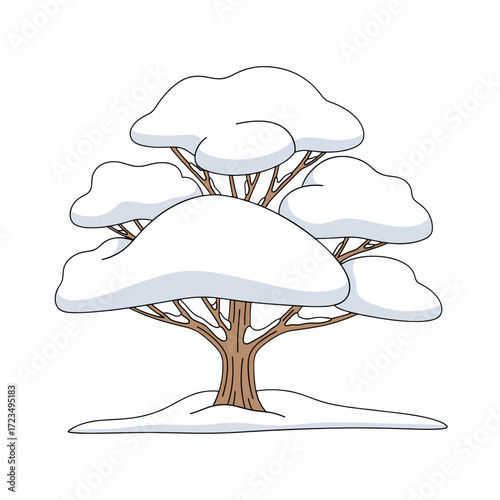 Tree with snow