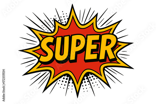 Comic style icon set: pop art, retro, cartoon, explosion, 3d icons collection